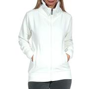 ELBSAND - Women's Alvis Jacket - Sweat- & Trainingsjacke, Gr. M, weiß (CloudWhite)