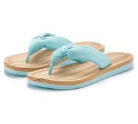 Badezehentrenner ELBSAND Gr. 37, blau (türkis) Damen Schuhe Zehentrenner Sandale, Pantolette, Badeschuh ultraleicht VEGAN (73458028-37)