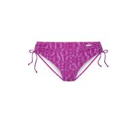 Bikini-Hose ELBSAND "Letra", Damen, Gr. 44, N-Gr, pink (fuchsia), Recycling-Polyamid, bedruckt, Badehosen Bikini-Hose, mit tollem Wording (86356831-44) fuchsia