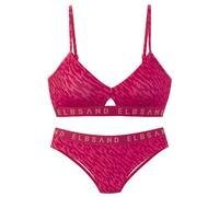 Bustier-Bikini ELBSAND, Damen, Gr. 34, Cup C/D, rot (hummer bedruckt), Recycling-Polyamid, Bikini-Sets, mit Markenschriftzug (12441260-34) hummer bedruckt