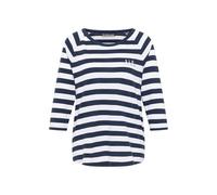 ELBSAND - Women's Celin T-Shirt - T-Shirt, Gr. M, weiß/blau (Coldwater/CloudWhiteStripe)