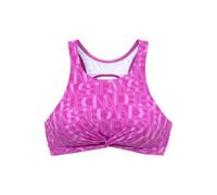 Crop-Bikini-Top ELBSAND "Letra" Gr. 34, Cup A/B, pink (fuchsia) Damen Bikini-Oberteile (93966535-34) fuchsia