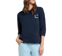 Elbsand Damen 3/4-Arm Sweatshirt Pullover mit Dreiviertel Ärmeln Loose Fit ESWParvin 70884 00 Coldwater/White (787001) M