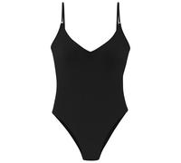 Badeanzug ELBSAND, Damen, Gr. 40, Cup A/B, schwarz, Recycling-Polyamid, strukturiert, unifarben, Badeanzüge, aus trendiger Rippware (64361664-40) schwarz