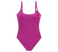 Badeanzug ELBSAND Gr. 38, Cup D, pink (fuchsia) Damen Badeanzüge Ocean Blue mit großem Schriftzug (19749667-38)