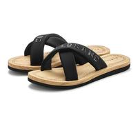 Badepantolette ELBSAND "Badeschuhe, Badeschlappe, Sandale, Sommerschuh, Pantolette,Badelatsche", Damen, Gr. 36, schwarz, Obermaterial: 100% Textilmaterial. Decksohle: 100% Synthetik. Futter: 100% Text