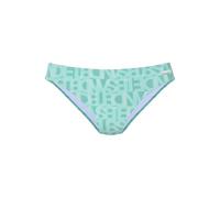 Bikini-Hose ELBSAND "Letra", Damen, Gr. 38, N-Gr, grün (mint, leuchtendesmint), Recycling-Polyamid, bedruckt, Badehosen Bikini-Hose, mit tollem Wording (90098540-38) mint, leuchtendesmint