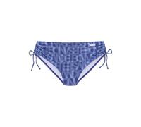 Bikini-Hose ELBSAND "Letra", Damen, Gr. 40, N-Gr, blau, Recycling-Polyamid, bedruckt, Badehosen Bikini-Hose, mit tollem Wording (99682759-40) blau
