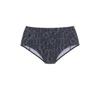 Bikini-Hose ELBSAND "Letra", Damen, Gr. 34, N-Gr, schwarz, Recycling-Polyamid, bedruckt, Badehosen Bikini-Hose, mit tollem Wording (76228325-34) schwarz