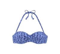 ELBSAND Bügel-Bandeau-Bikini-Top Damen blau Gr.40 Cup E