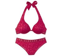 Bügel-Bikini ELBSAND, Damen, Gr. 44, Cup F, rot (hummer bedruckt), Recycling-Polyamid, Bikini-Sets Bügel-Bikini, mit Markenschriftzug (67034351-44) hummer bedruckt