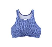 Crop-Bikini-Top ELBSAND "Letra" Gr. 42, Cup C/D, blau Damen Bikini-Oberteile (94214662-42) blau