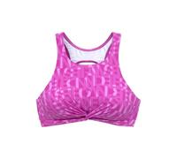 Crop-Bikini-Top ELBSAND "Letra" Gr. 42, Cup C/D, pink (fuchsia) Damen Bikini-Oberteile (34226251-42) fuchsia