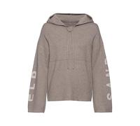 Hoodie ELBSAND "- Strickpullover mit Kapuze" Gr. 48/50, grau (taupe) Damen Sweatshirts (26358246-48) taupe