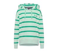 Elbsand Damen Hoodie ESWMarvi gestreiftes Sweatshirt mit Kapuze 70798 00 Mellow Mint + Kelly Green (055) M