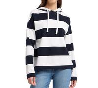 Elbsand Damen Hoodie ESWEydis 70889 00 gestreift mit Kapuze Cloud White+Coldwater Stripe (0123) L