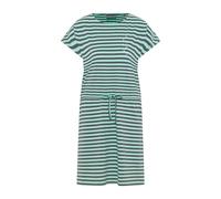 Elbsand Damen Jersey-Kleid ESWSellvie Shirtkleid Kurzarm mit Streifen 70721 00 Spearmint+Charcoal White Stripe (046) XS
