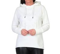 Elbsand Damen Kapuzen-Sweatshirt Hoodie mit Logoprint ESWDyra 70673 00 Cloud White (166) M