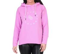 Elbsand Damen Kapuzen-Sweatshirt Hoodie mit Logoprint ESWDyra 70673 00 Pink Mauve (548) XS