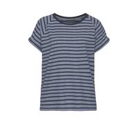 ELBSAND Kurzarmshirt Damen grau-marine gestreift Gr.XL (42)