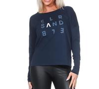 ELBSAND - Women's Ingiara T-Shirt - Longsleeve, Gr. M, blau (Coldwater/White)