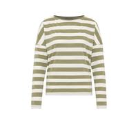 ELBSAND - Women's Milia - Longsleeve, Gr. M, oliv/weiß (GreenLeaf/CloudWhite)