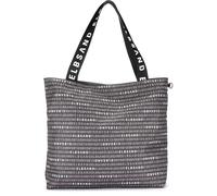 Shopper ELBSAND, Damen, Gr. B/H/T: 37cm x 39cm x 12cm, schwarz, Polyester, mehrfarbig, Taschen, XXL Tasche, Strandtasche, Handtasche, Schultertasche VEGAN (41390458-0) schwarz