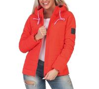 Elbsand Damen Steppjacke ESWClaris gesteppte Übergangsjacke mit Kapuze 70695 00 Lobster (380) M