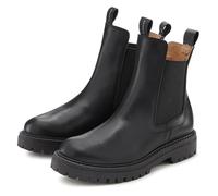 Stiefelette ELBSAND Gr. 41, schwarz Damen Schuhe Schlupfstiefeletten Chelseaboots, Schlupfstiefel, Bikerboots aus Leder (19172229-41)