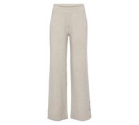 Elbsand Strickhose Damen – meliert, lässig geschnitten mit weitem Bein – Gr. 36/38 Hellgrau