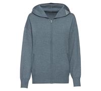 Strickjacke ELBSAND "- Loungejacke - Kapuzenjacken" Gr. 36/38, blau (petrol) Damen Strickjacken (91805207-36) petrol
