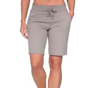 Elbsand Damen Sweat Shorts Bermuda ESWMijar Kurze Sweathose 70825 00 Soft Mud (890) M