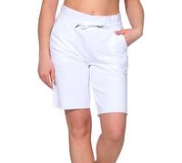 Elbsand Damen Sweat Shorts Bermuda Kurze Sweathose ESWMijar 70825 00 Bright White (1110) L