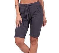 Elbsand Damen Sweat-Shorts ESBrinjana Kurze Sweathose 70223 00 Charcoal (989) XXL