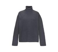 Sweater ELBSAND, Damen, Gr. 40/42, blau (blau meliert), Feinstrick, Obermaterial: 50% Viskose, 28% Polyester, 22% Polyamid, meliert, unifarben, bequem, hoch geschlossener Ausschnitt, Strickbund, Sweat