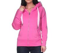 Elbsand Damen Sweatjacke Freizeitjacke mit Kapuze ESKelda 70299-00 Magenta Sky (6640) L