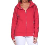 Elbsand Damen Sweatjacke High Neck Damenjacke mit Kragen ESWAina 70665 00 Barberry (4580) XL