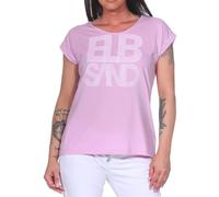 Elbsand Damen T-Shirt ESWEldis Kurzarmshirt mit Logo-Frontprint 70577 00 Faded Rose Mel. (641) S