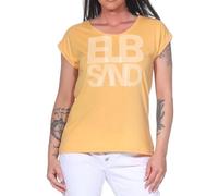 Elbsand Damen T-Shirt ESWEldis Kurzarmshirt mit Logo-Frontprint 70577 00 Orange Haze Mel. (325) XL