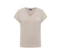 Elbsand Damen T-Shirt ESWPajuk Loose Fit Kurzarmshirt mit Logoprint 70816 00 Soft Mud (890) S