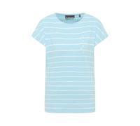 Elbsand Damen T-Shirt ESWSelma Kurzarmshirt mit Streifen 70691 00 Blue Breeze+Bright White Stripe (082) S