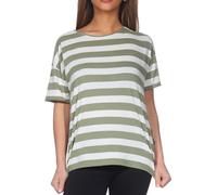 ELBSAND - Women's Luani T-Shirt - T-Shirt, Gr. M, oliv (GreenLeaf/CloudWhite)