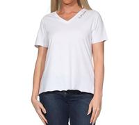 Elbsand Damen T-Shirt Kurzarm Jerseyshirt V-Ausschnitt ESWTalyn 70507 00 Cloud White (1660) M