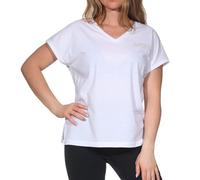 Elbsand Damen T-Shirt Loose Fit Kurzarmshirt mit Logoprint ESWPajuk 70816 00 Bright White (111016) L