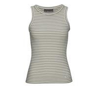 Tanktop ELBSAND "Isa" Gr. M (38), grün (grün, creme gestreift) Damen Tops (91053743-M) grün, creme gestreift