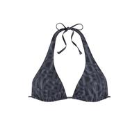 Triangel-Bikini-Top ELBSAND "Letra" Gr. 40, Cup C/D, schwarz Damen Bikini-Oberteile Ocean Blue mit tollem Wording (32310028-40)