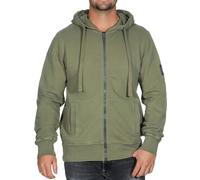 Elbsand Herren Kapuzen-Sweatjacke ESMDeik Freizeitjacke Zip Hoodie 35137 00 Moss (834) L