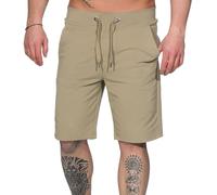 Elbsand Herren Sweat Shorts Bermuda Kurze Sweatshose mit Taschen ESMNias 35062 00 Desert Brown (2960) XL