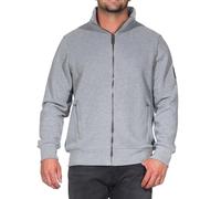 Elbsand Herren Sweatjacke ESMBjarne Freizeitjacke mit Stehkragen 35012 00 Cool Heather Grey (972) XXL