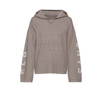 Hoodie ELBSAND "- Strickpullover mit Kapuze" Gr. 40/42, grau (taupe) Damen Sweatshirts (26358246-40) taupe